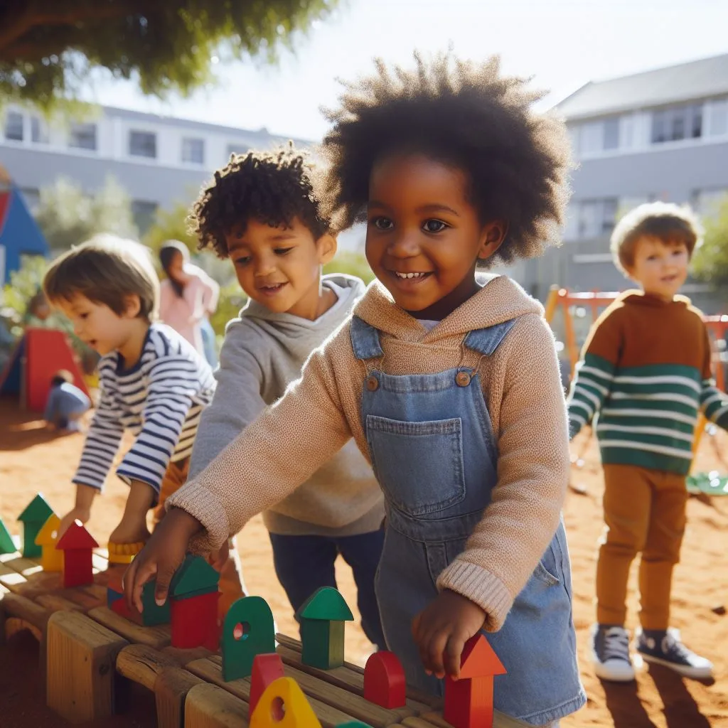 best preschools in Cape Town - children playing outdoors